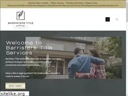 Sites similar to barristerstitle.com