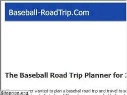 Sites similar to baseball-roadtrip.com
