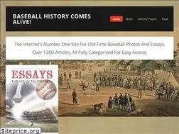 Sites similar to baseballhistorycomesalive.com