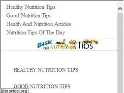 Sites similar to basicnutritiontips.com