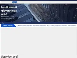 Sites similar to basilicasantigiovanniepaolo.it