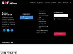Sites similar to basquedokfestival.com