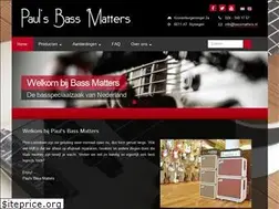 Sites similar to bassmatters.nl