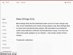 Sites similar to bassstringsonly.com