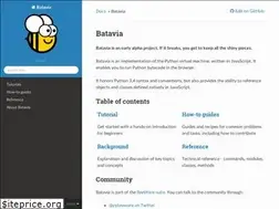Sites similar to batavia.readthedocs.io