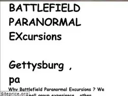 Sites similar to battlefieldparanormalexcursions.com
