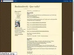 Sites similar to bauhandwerk.blogspot.com
