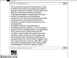 Sites similar to bauhaus-imaginista.org
