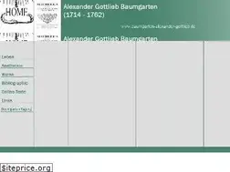 Sites similar to baumgarten-alexander-gottlieb.de