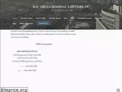 Sites similar to bayareacrimlaw.com