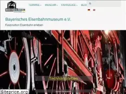 Sites similar to bayerisches-eisenbahnmuseum.de