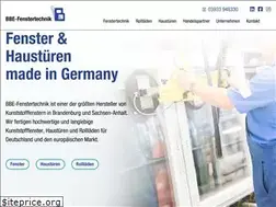Sites similar to bbe-fenstertechnik.de