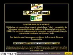 Sites similar to bc3toexcel.com