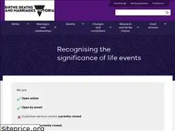 Sites similar to bdm.vic.gov.au