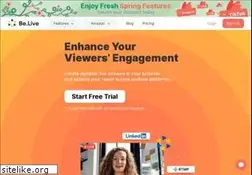 Sites similar to be.live