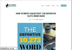 Sites similar to beabetterblogger.com