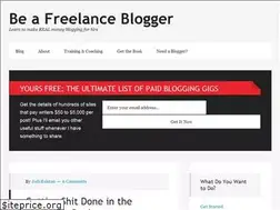 Sites similar to beafreelanceblogger.com