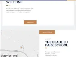 Sites similar to beaulieuparkschool.com
