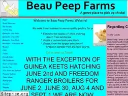 Sites similar to beaupeepfarms.com
