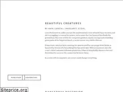 Sites similar to beautifulcreaturesnovels.com