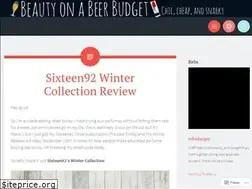 Sites similar to beautyonabeerbudget.com