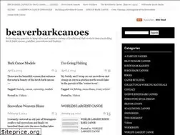 Sites similar to beaverbarkcanoes.wordpress.com
