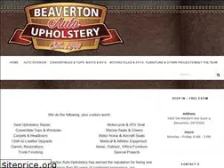 Sites similar to beavertonautoupholstery.com