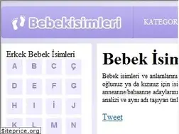 Sites similar to bebekisimleri.net