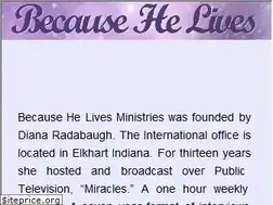 Sites similar to becausehelives.com