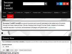 Sites similar to becauseisaidiwould.org