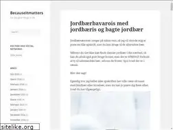 Sites similar to becauseitmatters.dk