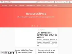Sites similar to becauseofprog.fr