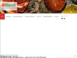Sites similar to beck-gewuerze.de