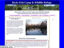 Sites similar to beckslakefishcamp.com