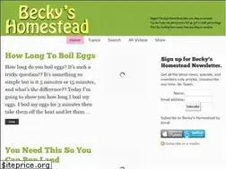 Sites similar to beckyshomestead.com