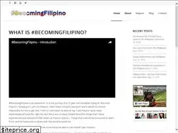 Sites similar to becomingfilipino.com