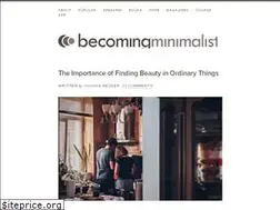 Sites similar to becomingminimalist.com