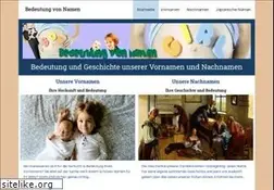 Sites similar to bedeutung-von-namen.de