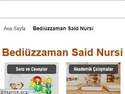 Sites similar to bediuzzamansaidnursi.org
