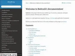 Sites similar to bedrock.readthedocs.io