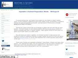 Sites similar to beforeaquake.org