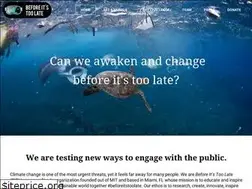 Sites similar to beforeitstoolate.earth
