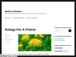 Sites similar to beforewisdom.com