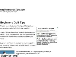 Sites similar to beginnersgolftips.com
