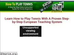 Sites similar to beginnertennis.net