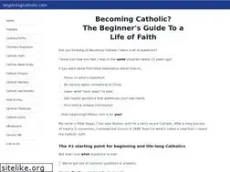 Sites similar to beginningcatholic.com