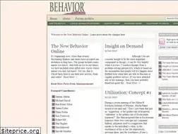 Sites similar to behavior.net