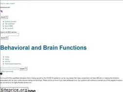 Sites similar to behavioralandbrainfunctions.com