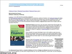 Sites similar to behavioralfinance.de