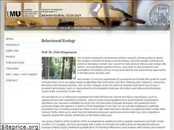 Sites similar to behavioural-ecology.bio.lmu.de